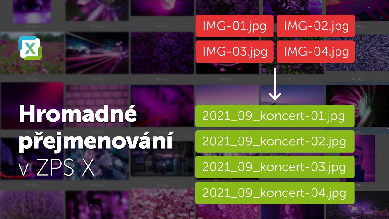 Jak na hromadné přejmenování v ZPS X?