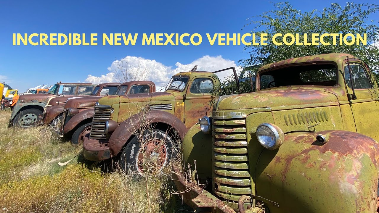 INCREDIBLE OLD CAR AND TRUCK OUTDOOR MUSEUM COLLECTION- OFF ROUTE 66 IN MORIARTY NEW MEXICO