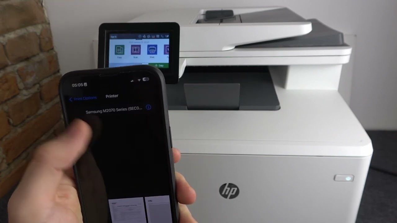 Как печатать на принтере Hp LaserJet Pro с помощью iPhone / Удаленная печать на принтере Hp Color...