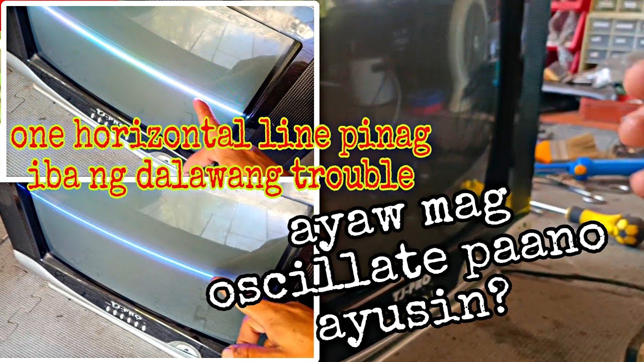 china crt tv ayaw mag oscillate at one horizontal line paano ayusin? panoorin mo
