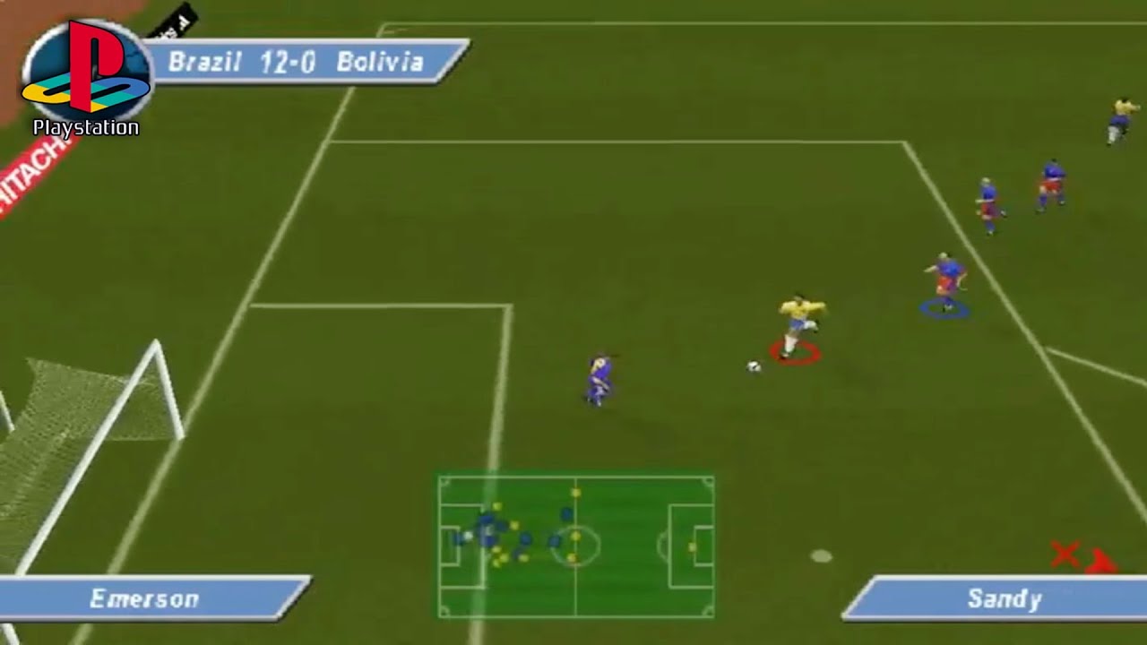 David Beckham Soccer (PS1 Gameplay)