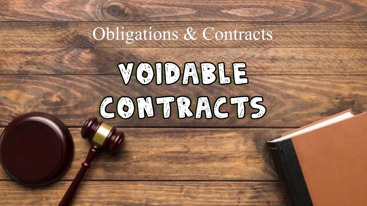 Voidable Contracts