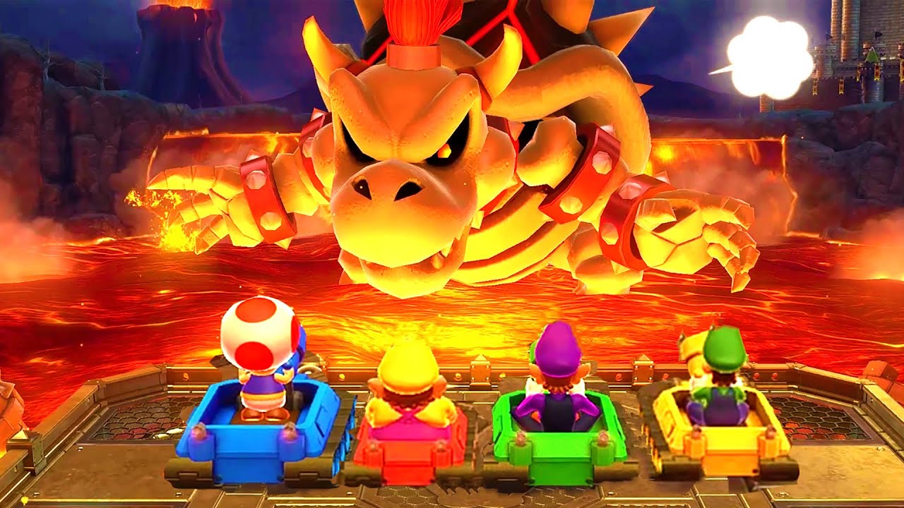 MARIO PARTY 10 MINIGAMES LUIGI VS WARIO VS WALUIGI VS TOAD (CHAOS CASTLE)