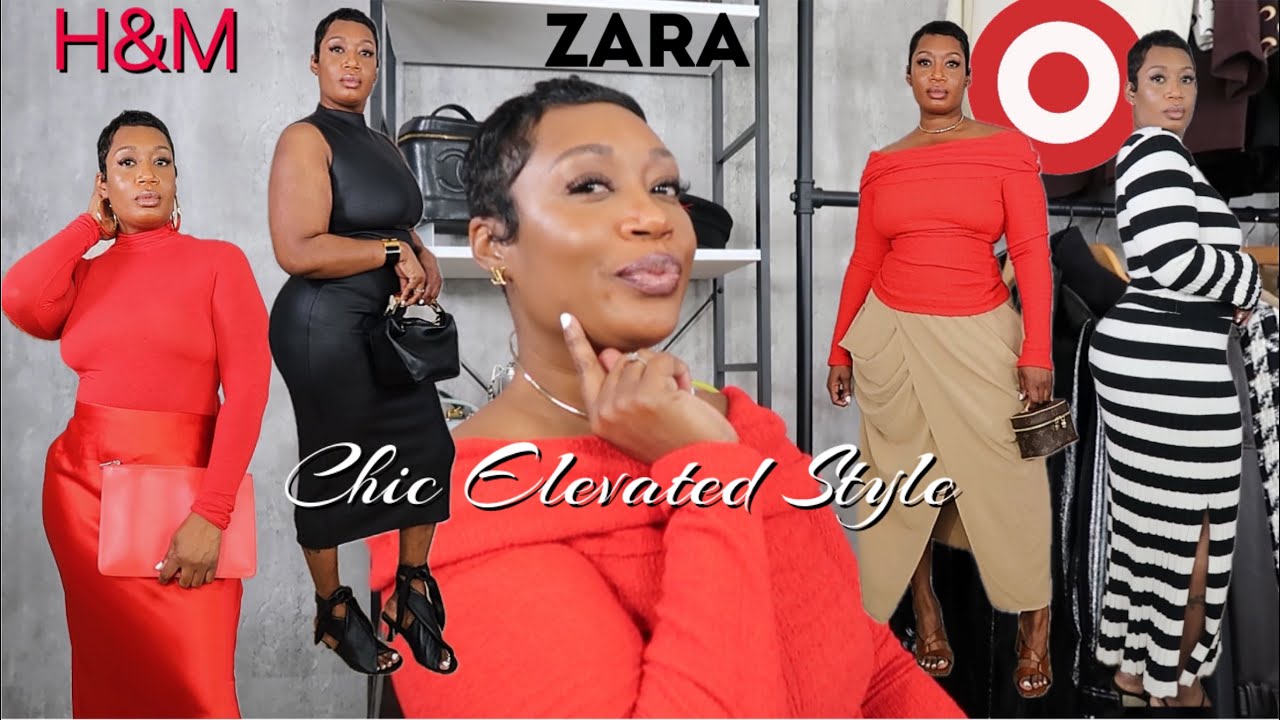 Target 🎯 + Zara +  H&M Collective Spring Haul  | Chic Style vs Edgy Chic Style | Elevated Casual