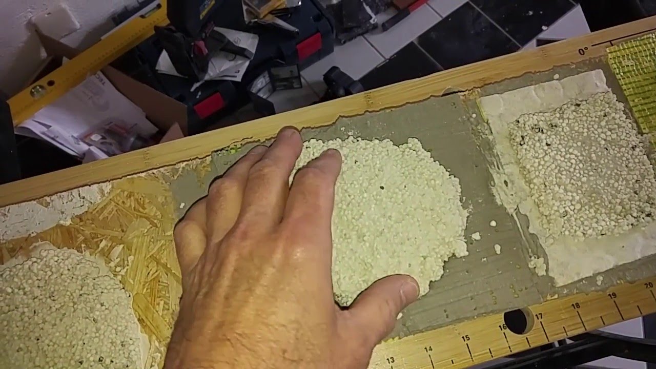 Experiment: Fermacell gebundene Schüttung auf OSB Platte aufbringen