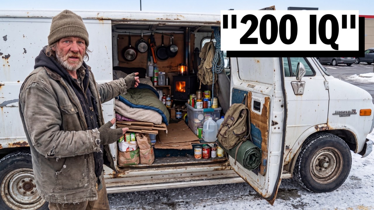 How Homeless People Convert A Cargo Van Into A Livable Home
