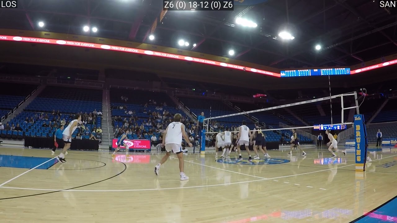 UC SAN DIEGO at UCLA | NCAA Men's Volleyball | Bench POV #ncaamvb