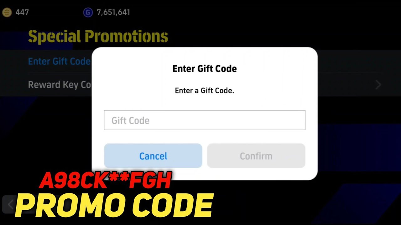 Free epic chance deal redeem code x1 for all in efootball mobile