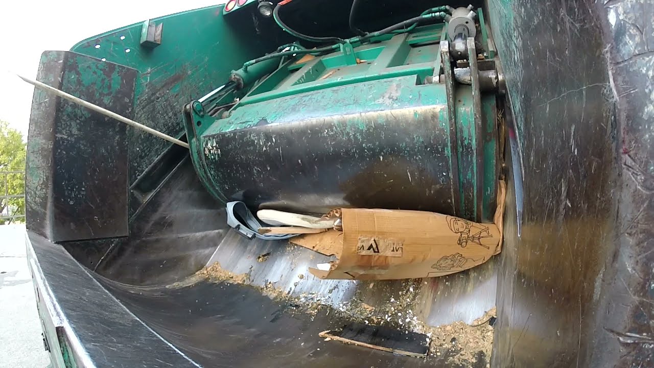 TRASH TRU.....  ASMR SHHHHHH...... (No TALKING! Satisfying crushing sound!)