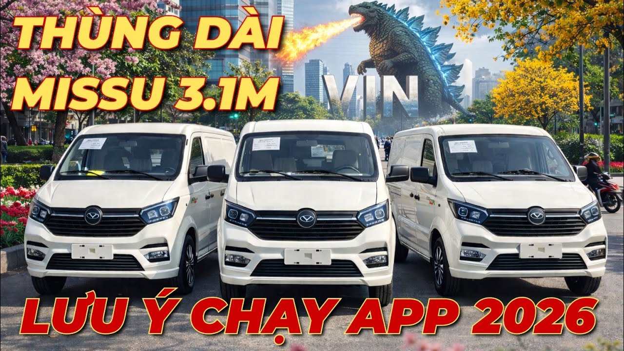 Lưu &Yacute; Khi Mua Van Chạy App & Chi tiết Van DOTHANH MISSU V65 Th&ugrave;ng D&agrave;i Đối Thủ THACO TF480 v&agrave; TERA V8