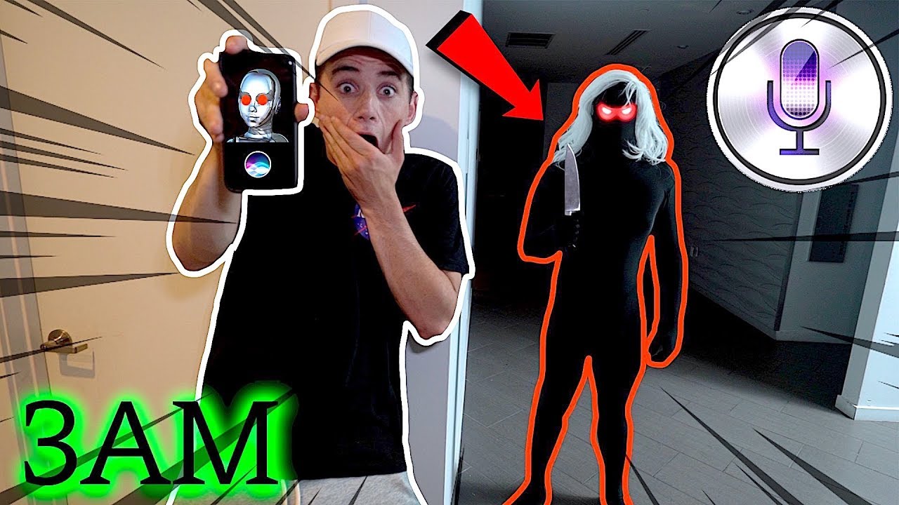 (Безумие) Я вошёл в измерение мира Siri в 3 часа ночи (Siri была EVlL)