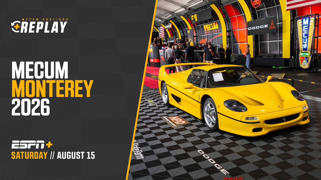 Mecum Auctions Monterey 2026: Replay // Saturday, August, 15th