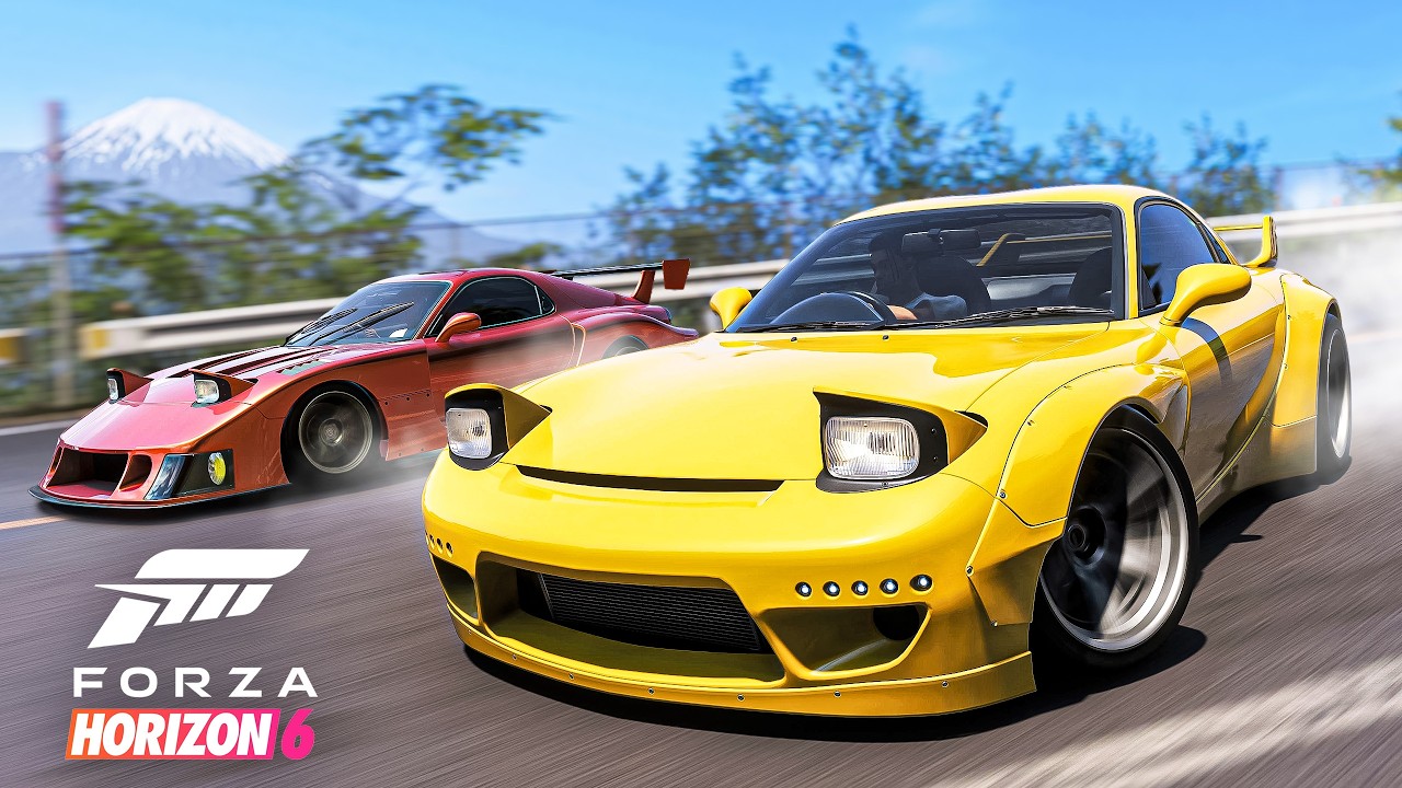 Forza Horizon 6 - 1000HP Widebody Mazda RX7 Customization!