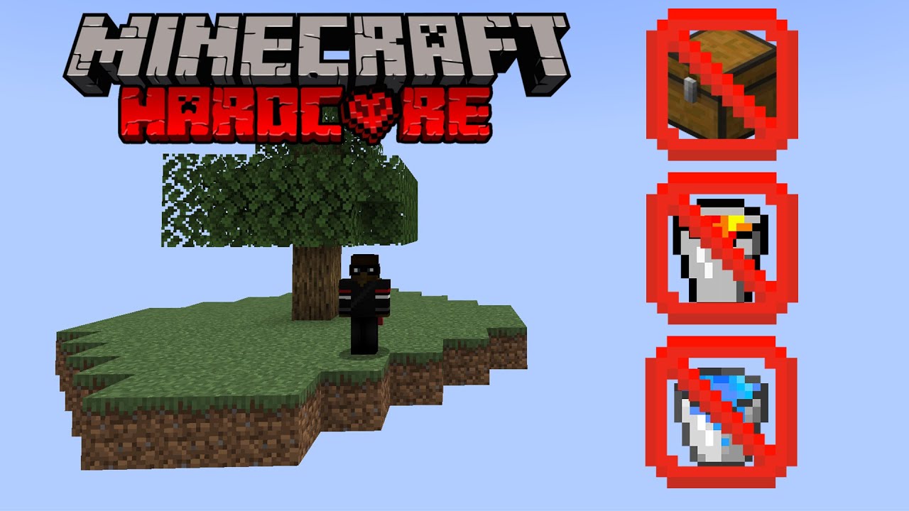 Sadece 1 Ağaçla Minecraft Hardcore'da 24 Saat Geçirdim