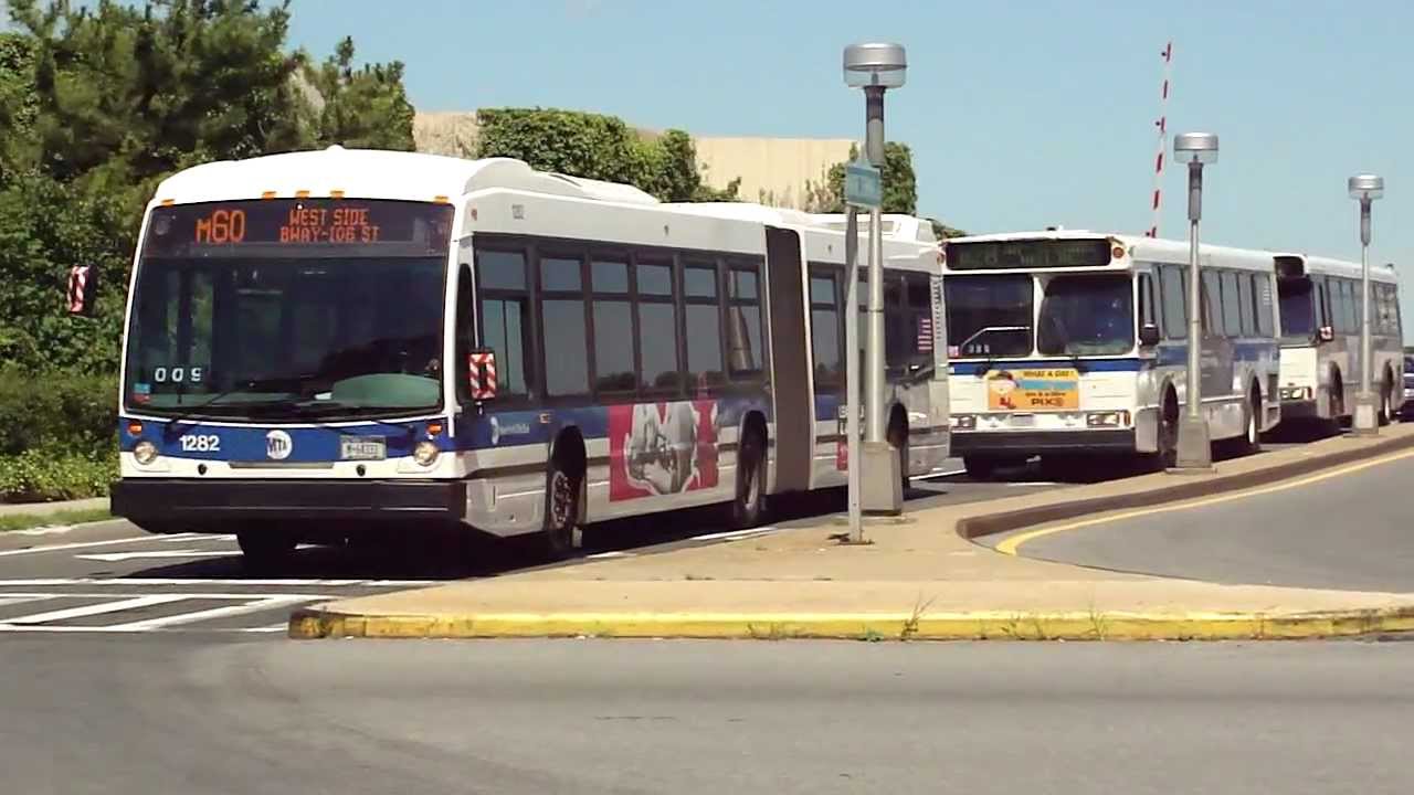 MTA NYC Bus: LaGuardia Airport Conga Line Bus Madness (M60, Q47, Q48,Q69,& NIS Buses)