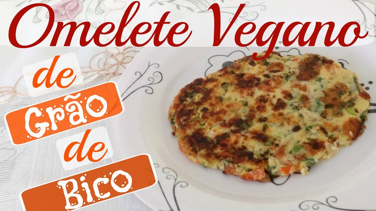 DELICIOSO! Receita de OMELETE DE GRÃO DE BICO (vegan)  -  Receitas Veganas Katia Vegana Fáceis