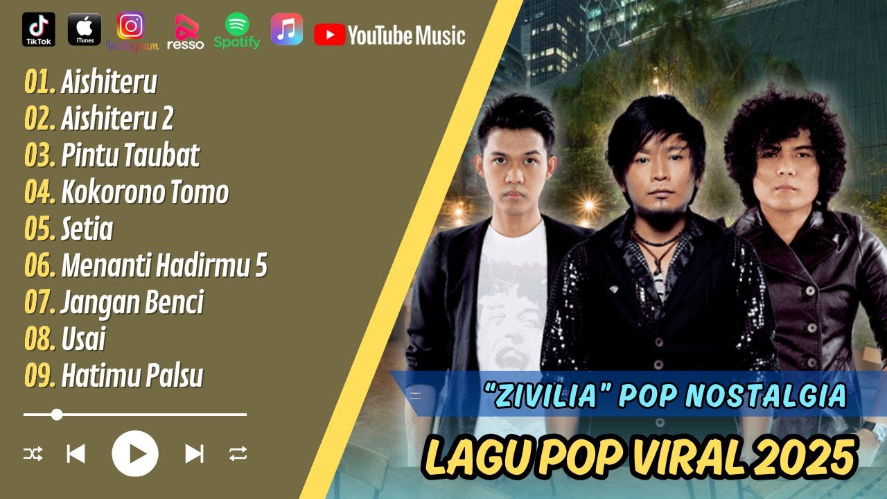 ZIVILIA - AISHITERU - AISHITERU 2 - PINTU TAUBAT || LAGU POP TERPOPULER 2025