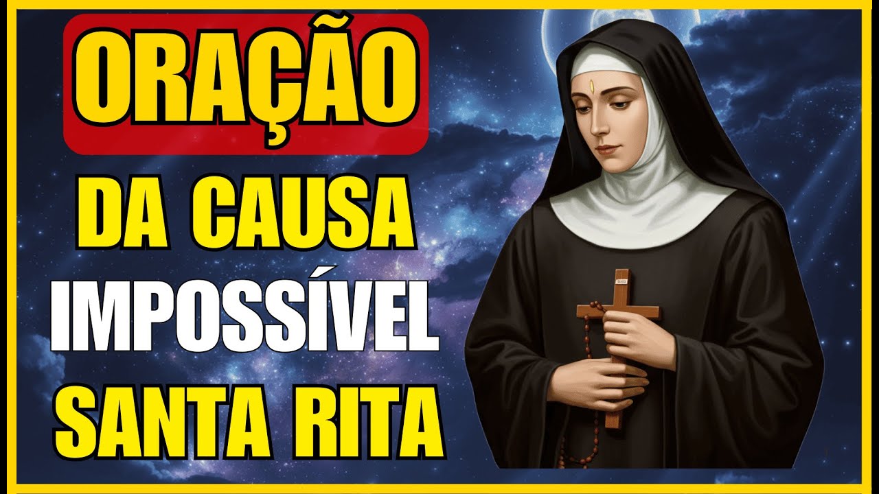 SANTA RITA, SOCORRE-ME HOJE! ORAÇÃO PELAS CAUSAS IMPOSSÍVEIS