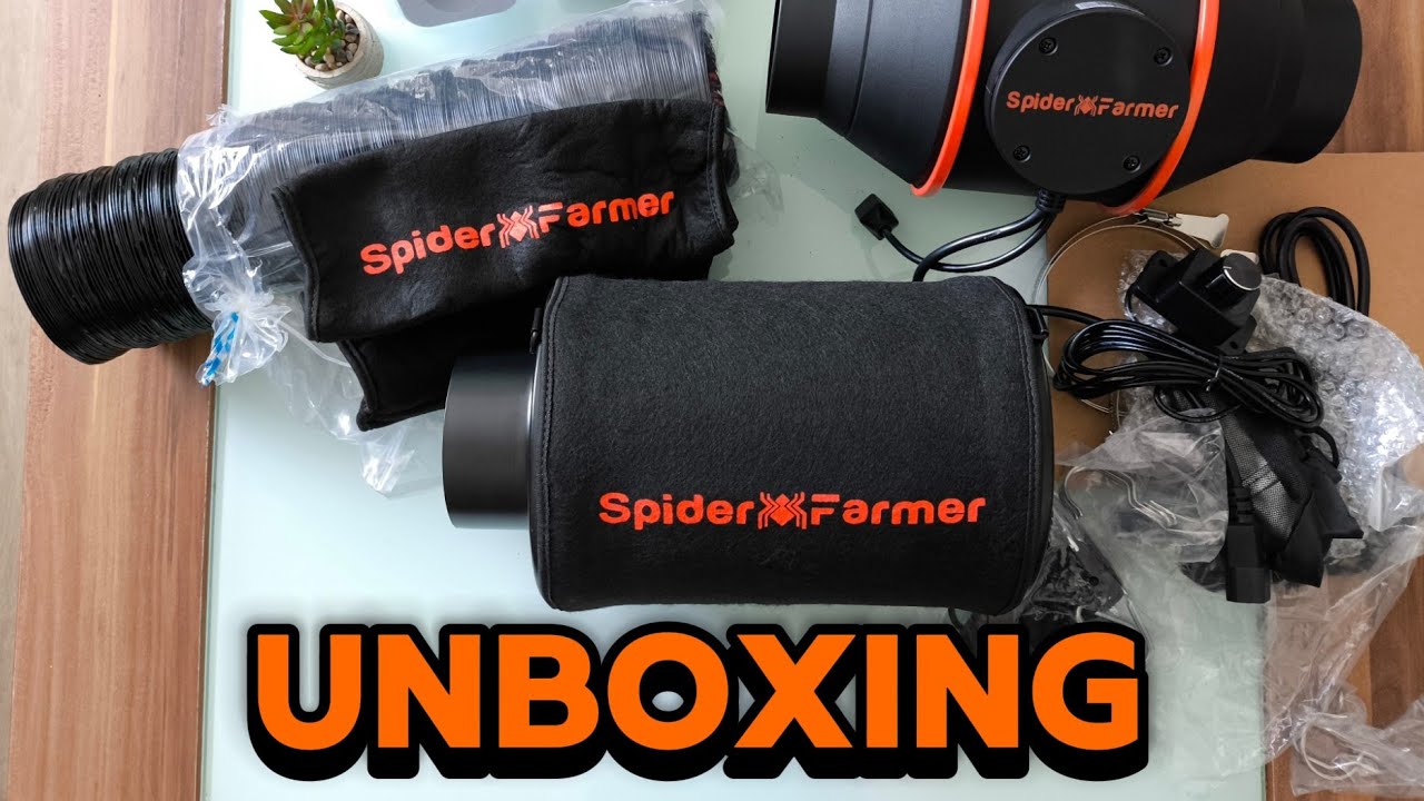 Spider Farmer 🕷️🌱 Abluft & Aktivkohlefilter Set Unboxing & Ersteindruck | #video #indoorplants 