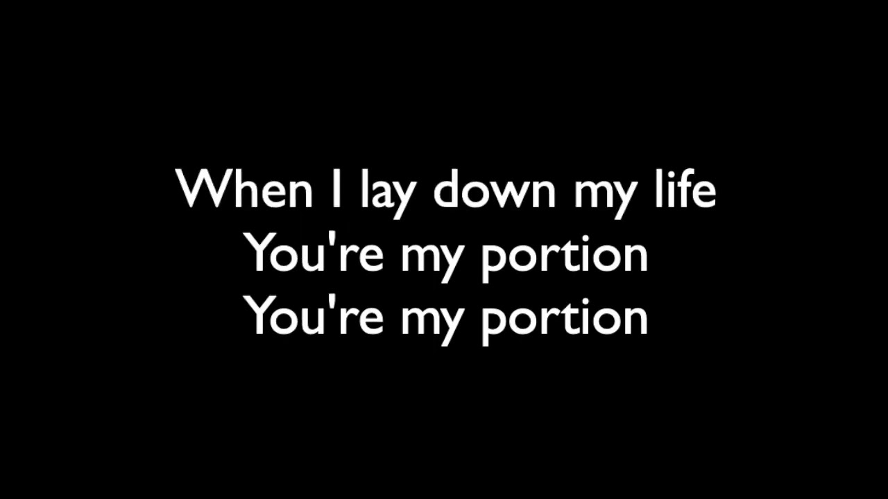 My Portion Mark Barlow Karaoke Instrumental with Lyrics