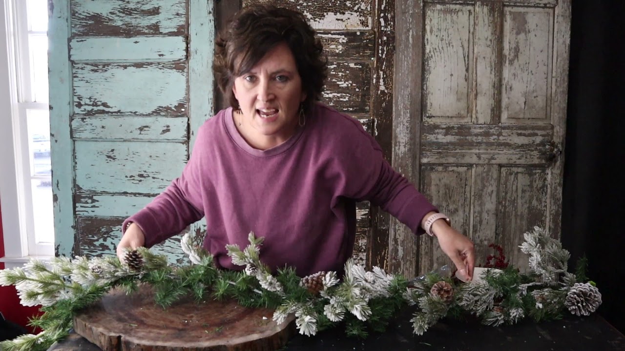 EASY Christmas Garland Tutorial - Flowers by the Bunch Live Stream #1