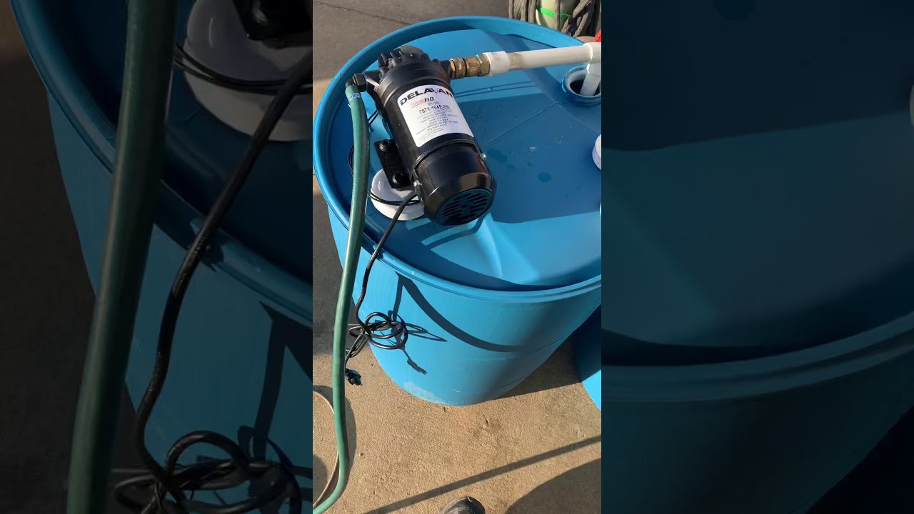New chemical transfer pump for pressure washing - Delavan 7871 diaphragm pump.