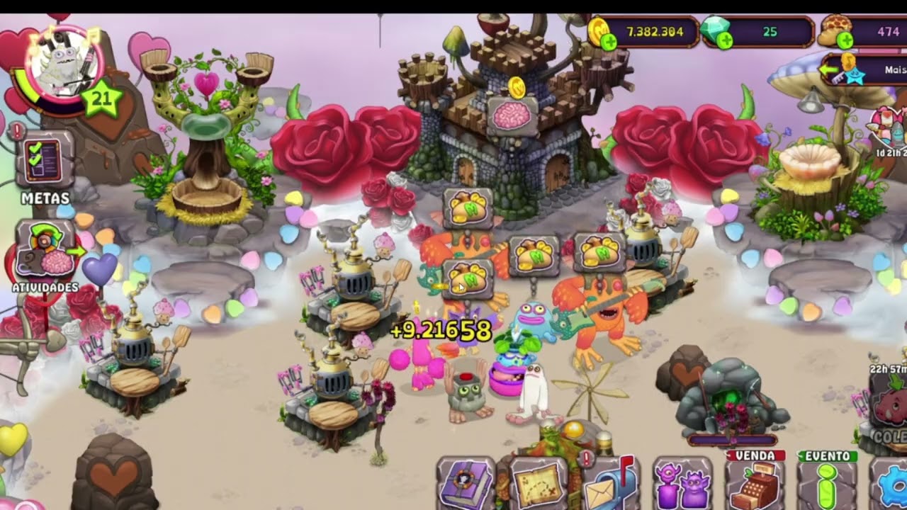 Quase Que Peguei O T-rox -RARO(TA QUASE!!!!!!)-My Singing Monsters #6