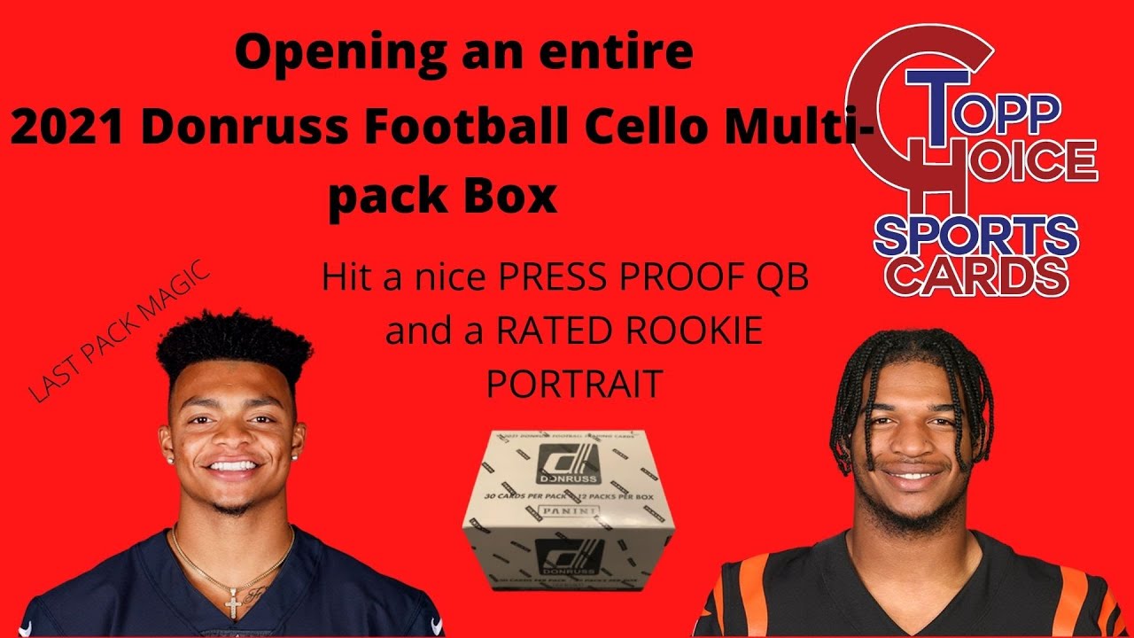 OPENING AN ENTIRE 2021 Donruss Football Cello Multi-pack Box.