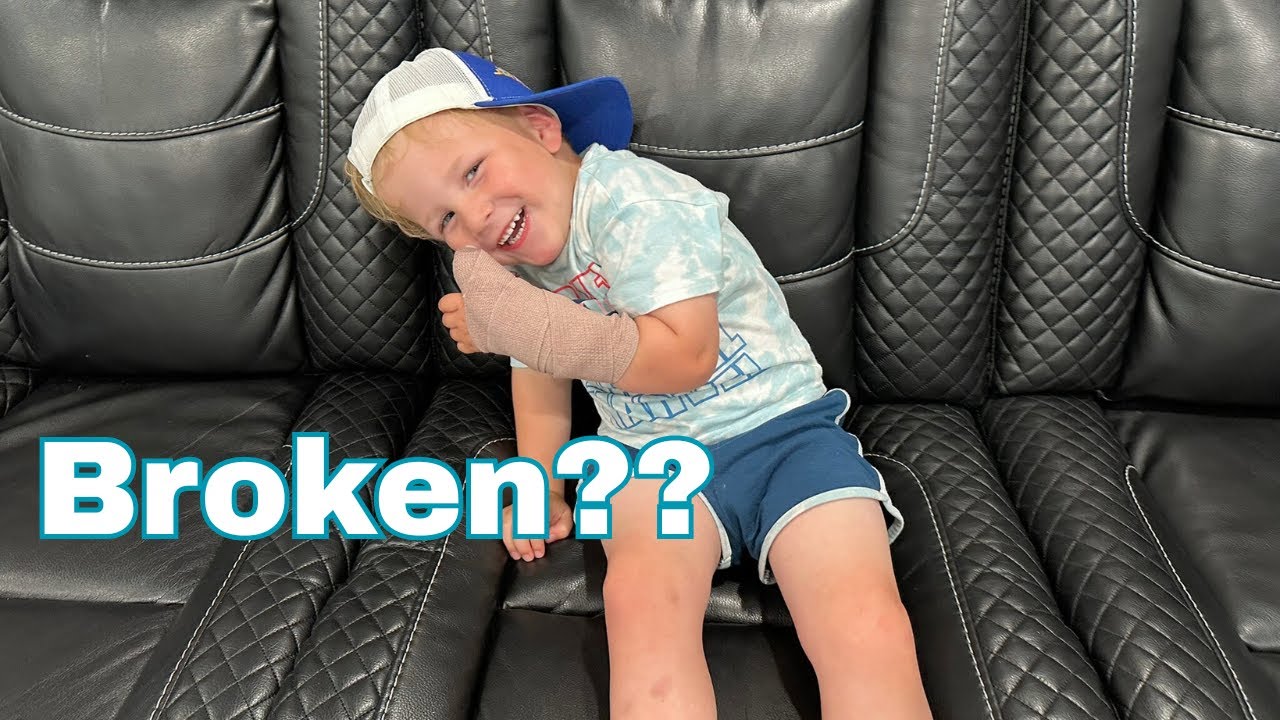 One of our Triplets broke their thumb??
