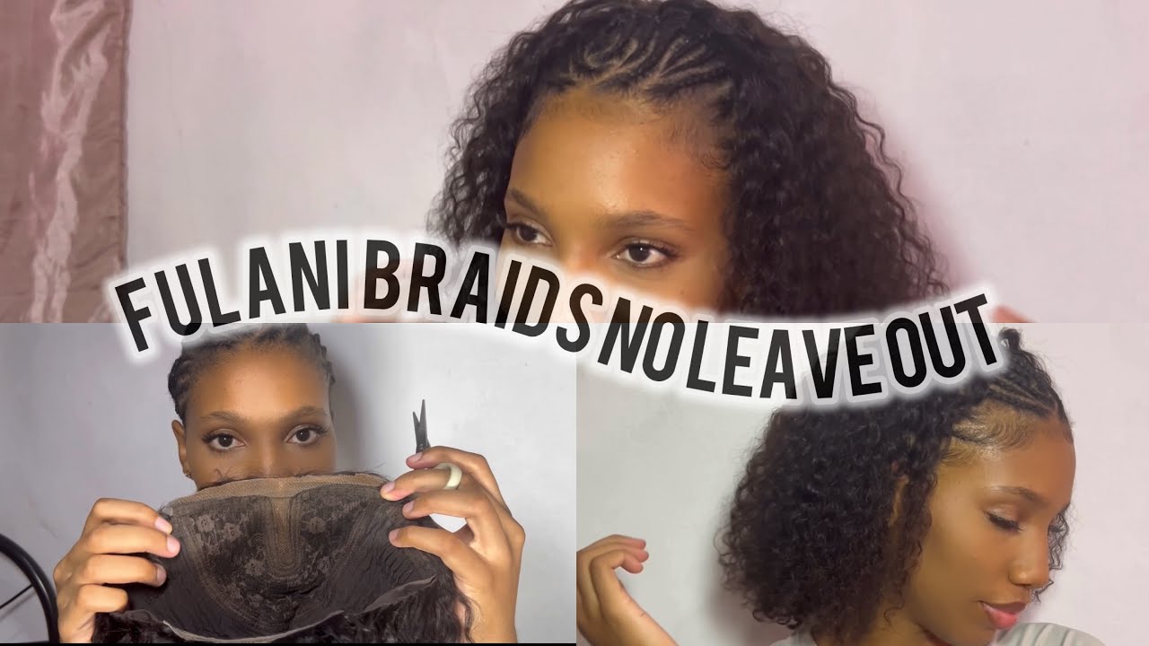 How to do Fulani Braids/ Jayda Wayda Braids using a T Part Wig *NO LEAVE OUT*
