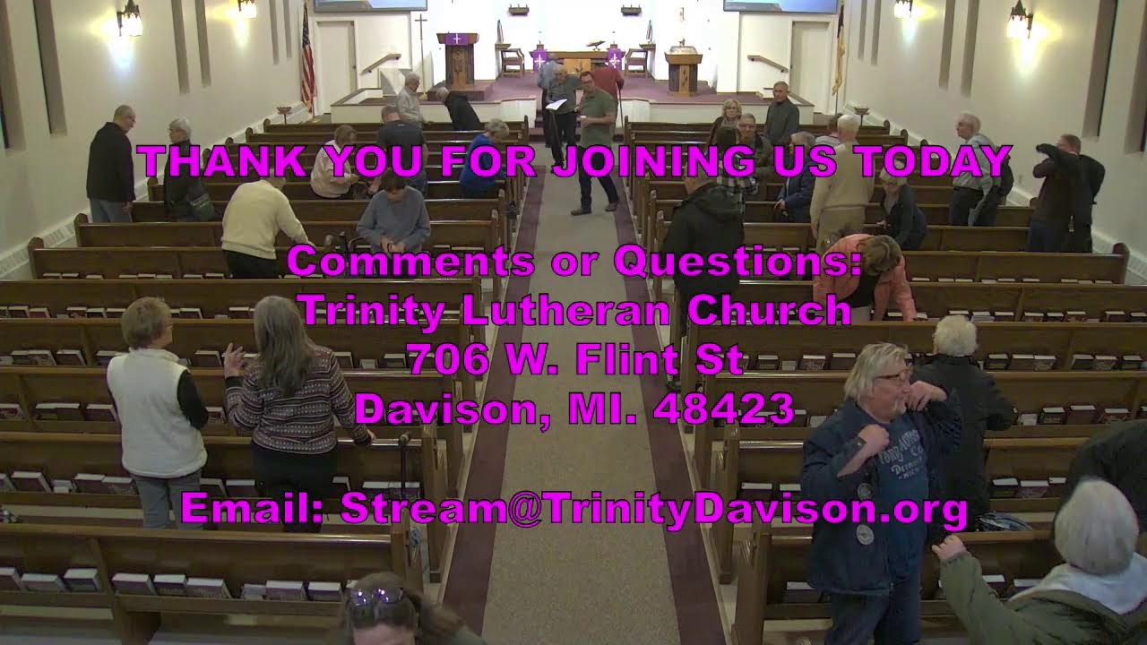 Lenten Worship - Trinity Lutheran Church- Davison, MI * Wednesday, February 25 , 2026