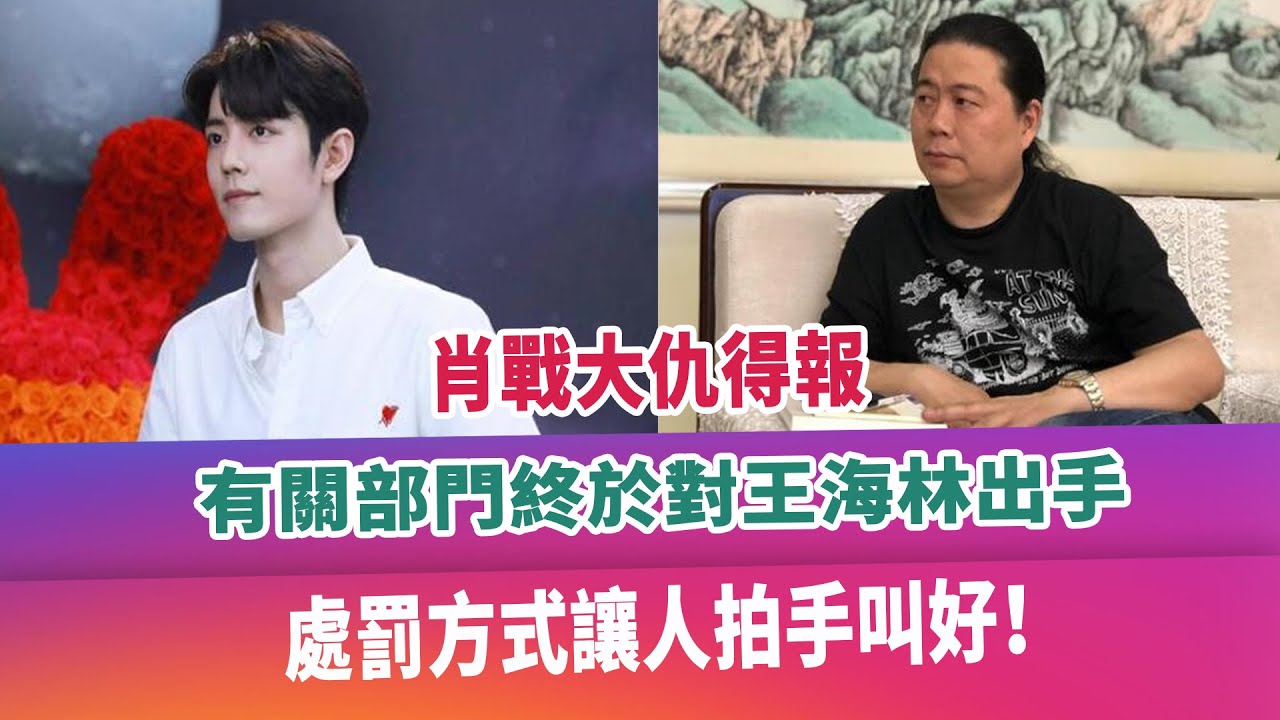 肖戰大仇得報，有關部門終於對王海林出手，處罰方式讓人拍手叫好