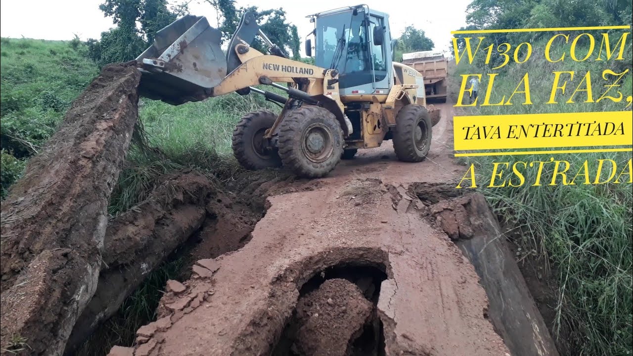 W130 COM ELA FAZ, ESTRADA TAVA ENTERDITADA