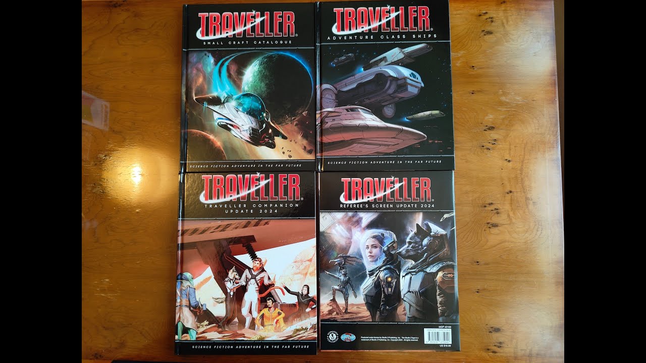 Traveller RPG  --  Adventure Class Ships, Small Craft Catalogue, Companion 2024, GM Screen 2024