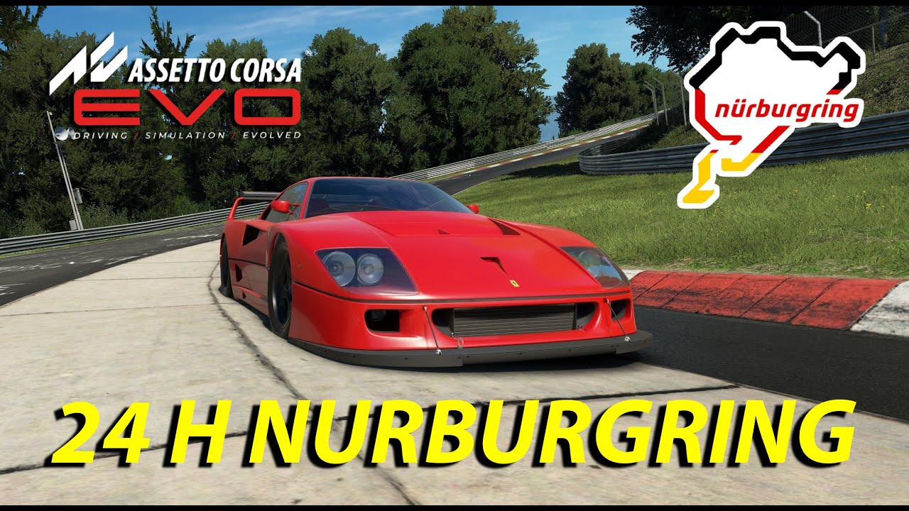 FERRARI F40 LM - NURBURGRING NORDSCHLEIFE UPDATE 0.4 | ASSETTO CORSA EVO - FANATEC GAMEPLAY