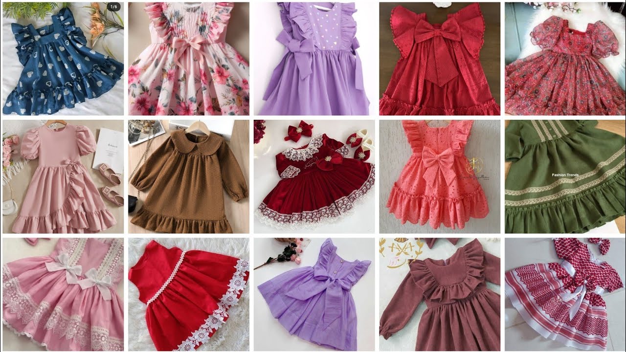 New beautiful baby girls frock designs #cuttingandswitching designs #dress stylish trending clothes 