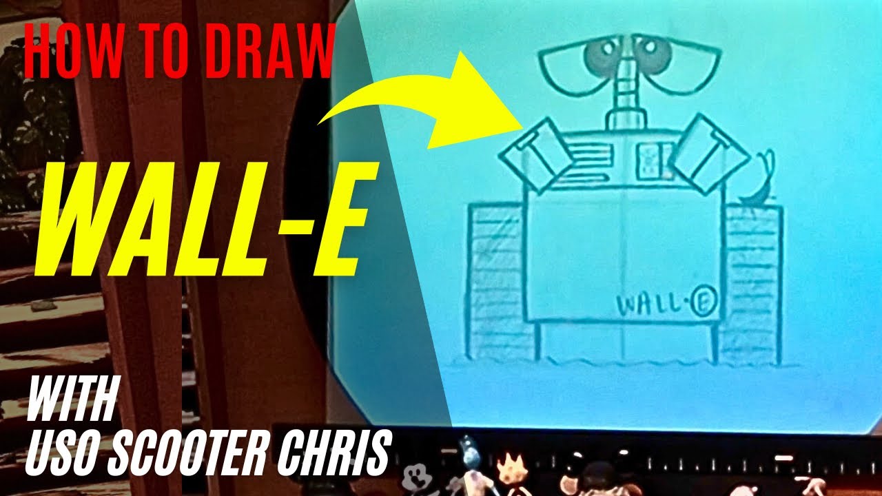 How to Draw Wall-E from the Animation Academy in Disney California Adventure!
