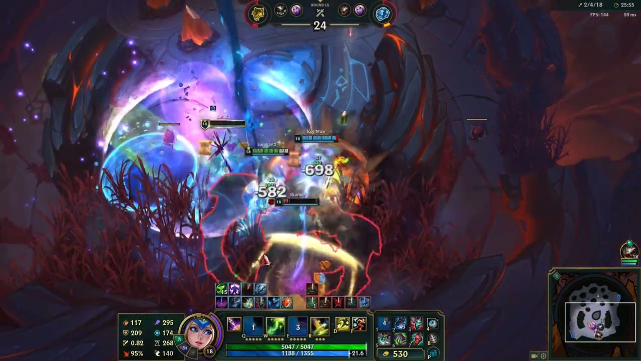 Soraka and  Kogmaw Arena Victory
