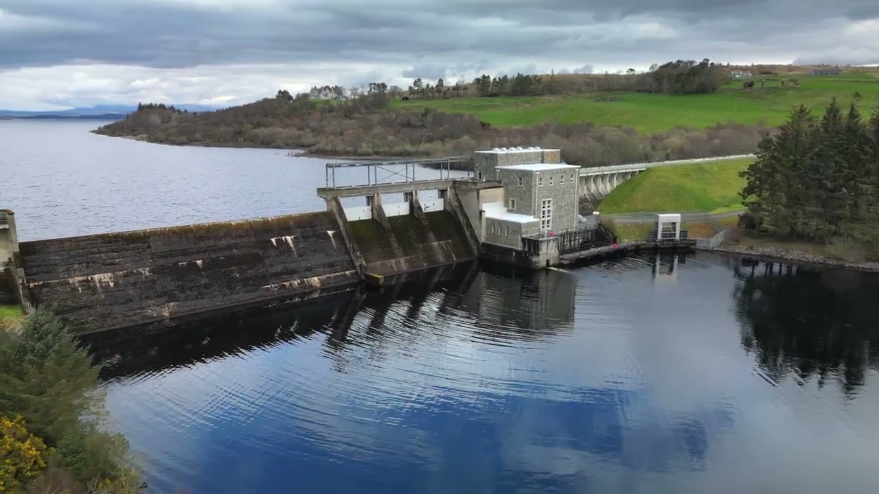 Loch Shin and Lairg Hydro-electric Dam, Sutherland - DJI MINI3 Pro 4K - April 2023