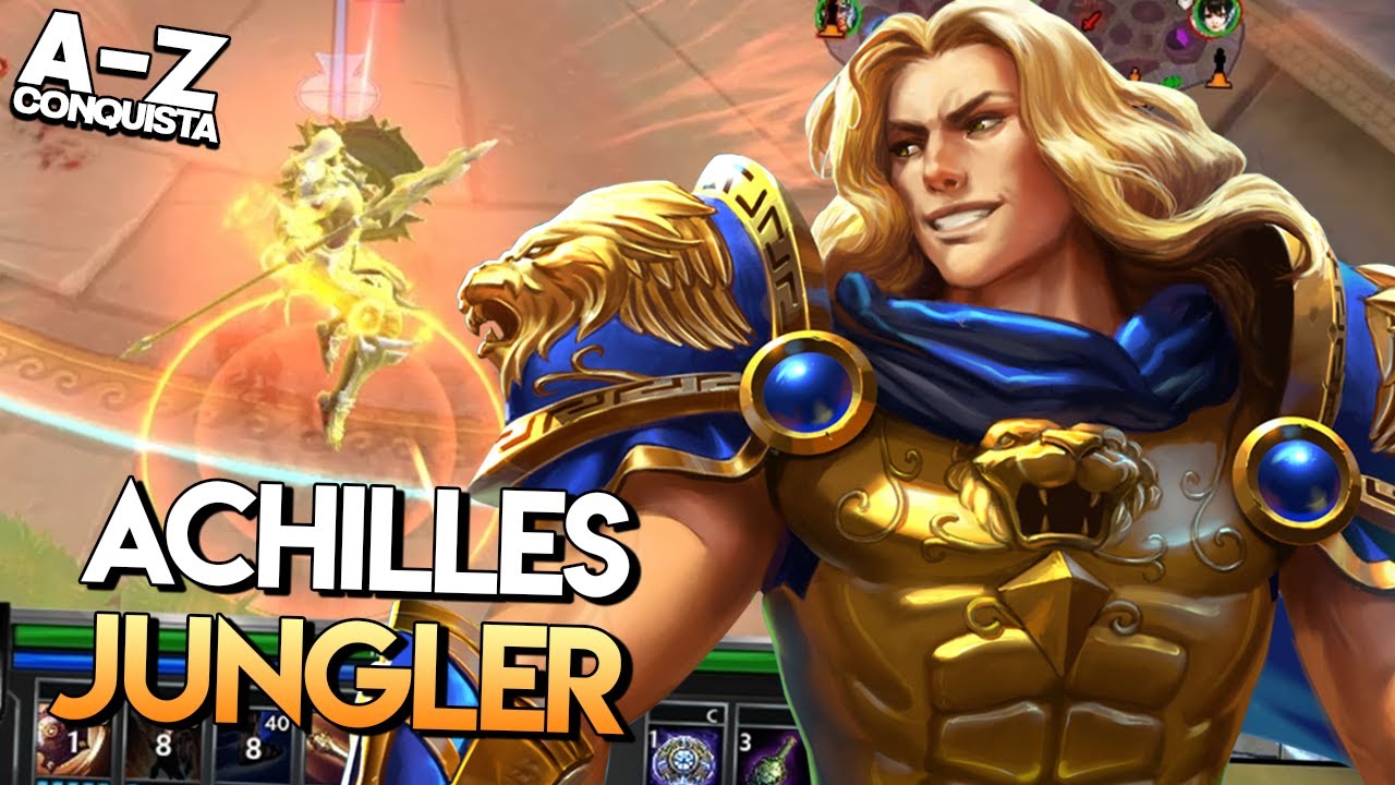ACHILLES JUNGLER, A-Z Conquista + Guia, Smite BR