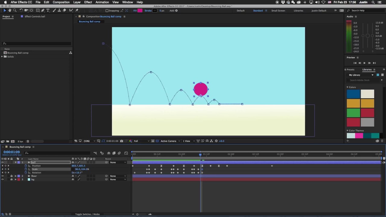 12 Principles of Animation + Bouncing Ball Tutorial - After Effects