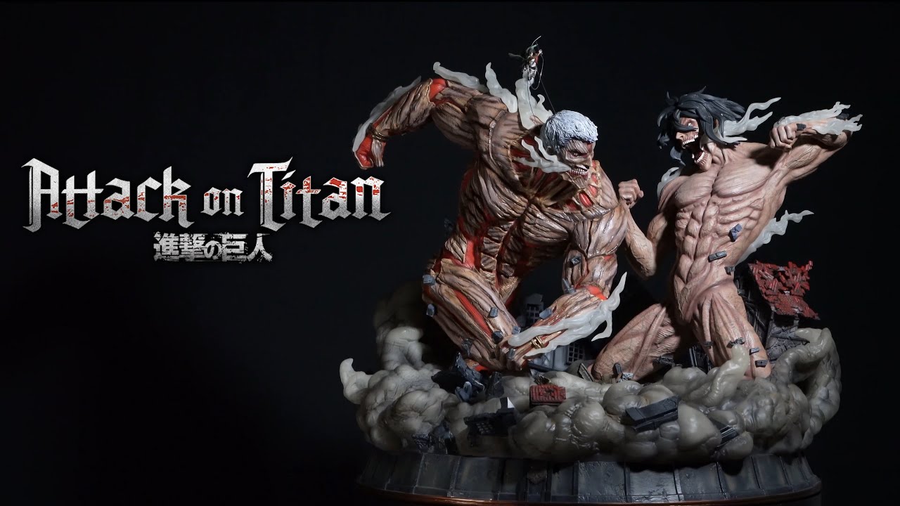 Attack on Titan Showcase - Eren Jaeger vs Reiner Braun by Figurama