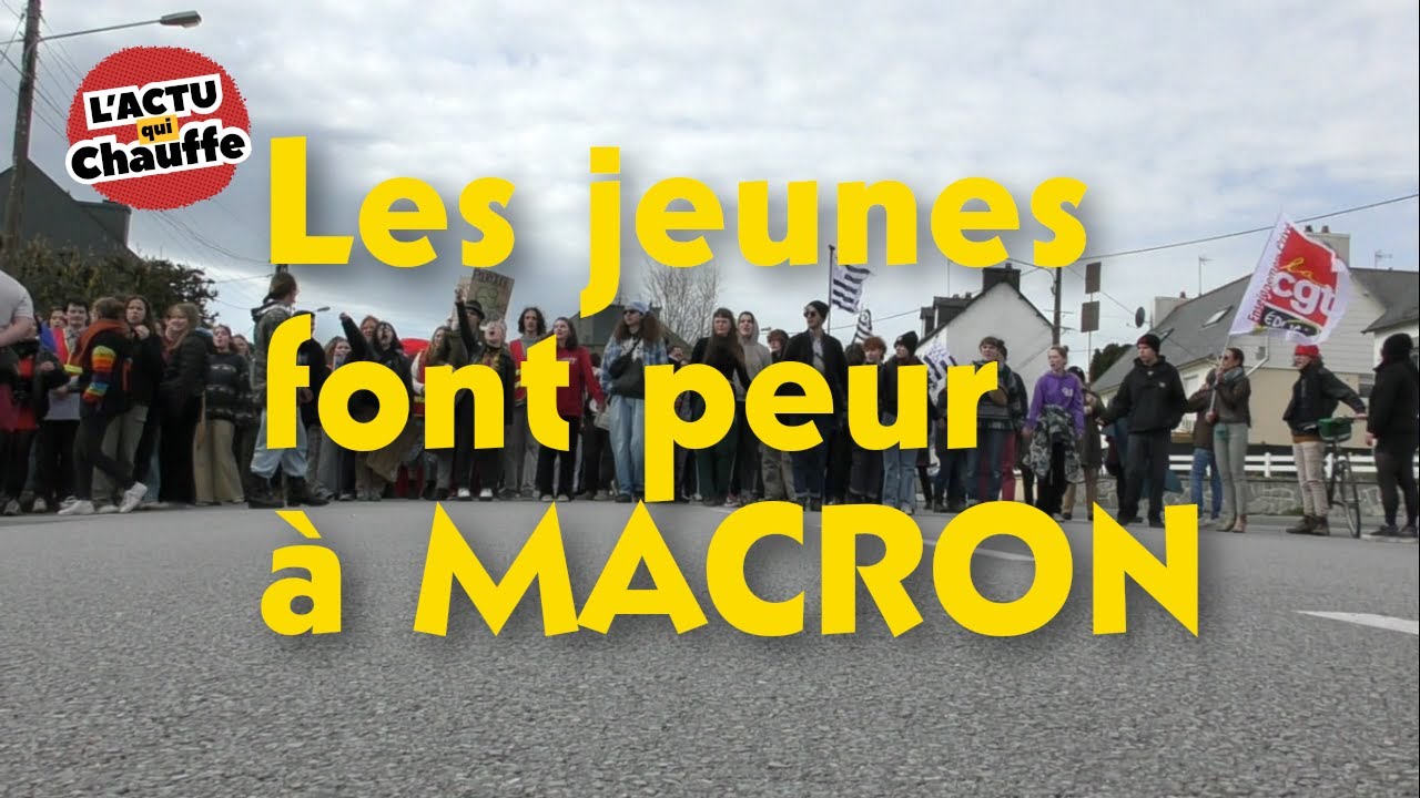[CARHAIX] LES JEUNES FONT PEUR À MACRON !