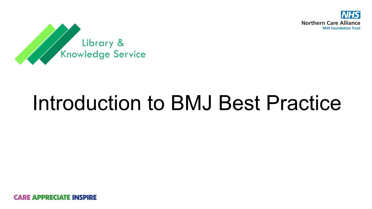 Introduction to BMJ Best Practice