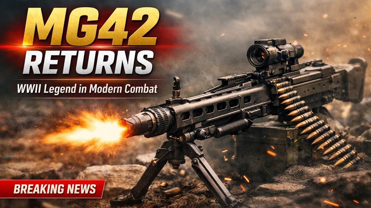 MG42 RETURNS | WWII Legend in Modern Combat | Modernized MG42 Machine Gun