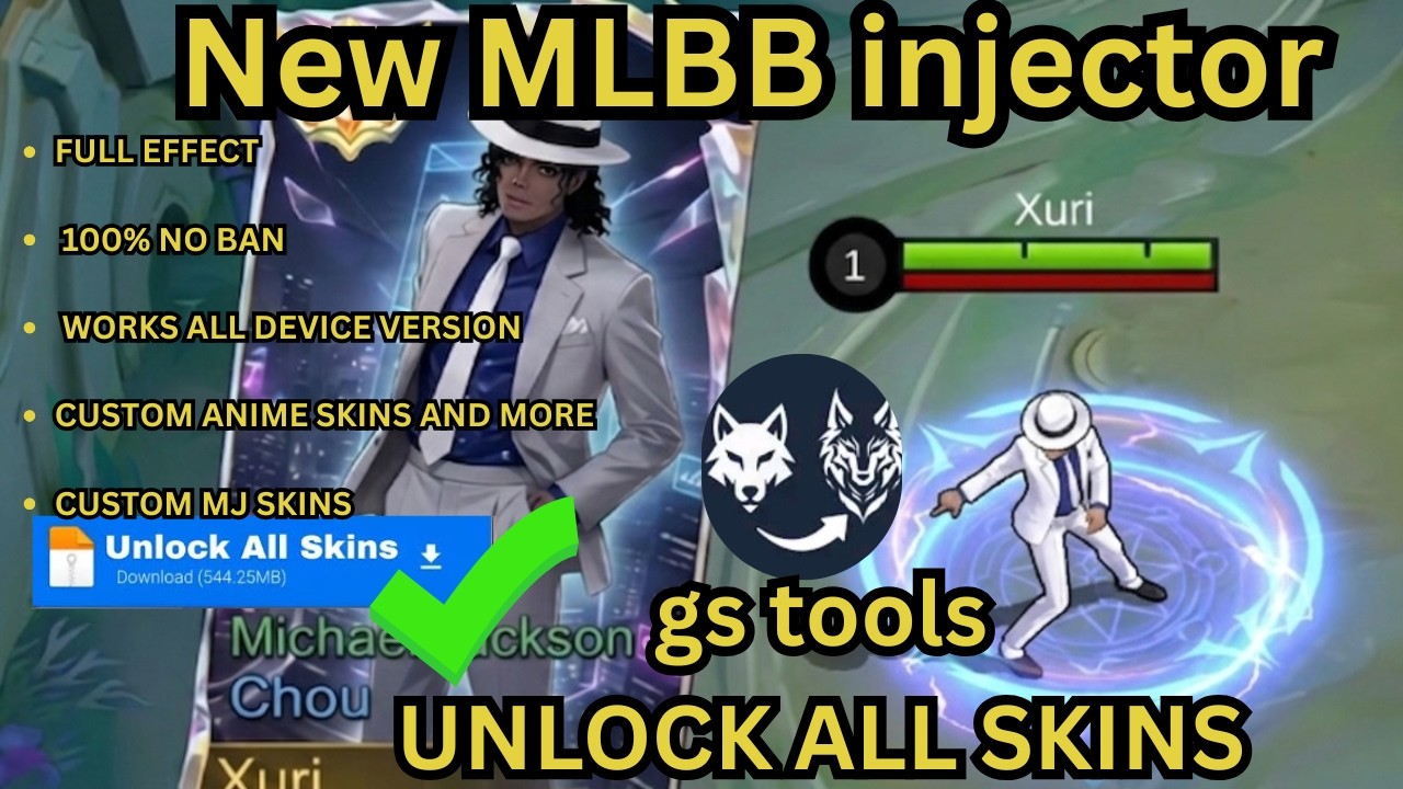 GS Tools !! MLBB INJECTOR 2026 | NO BAN | DOWNLOAD GS TOOLS!! How To install Michael Jackson skin...