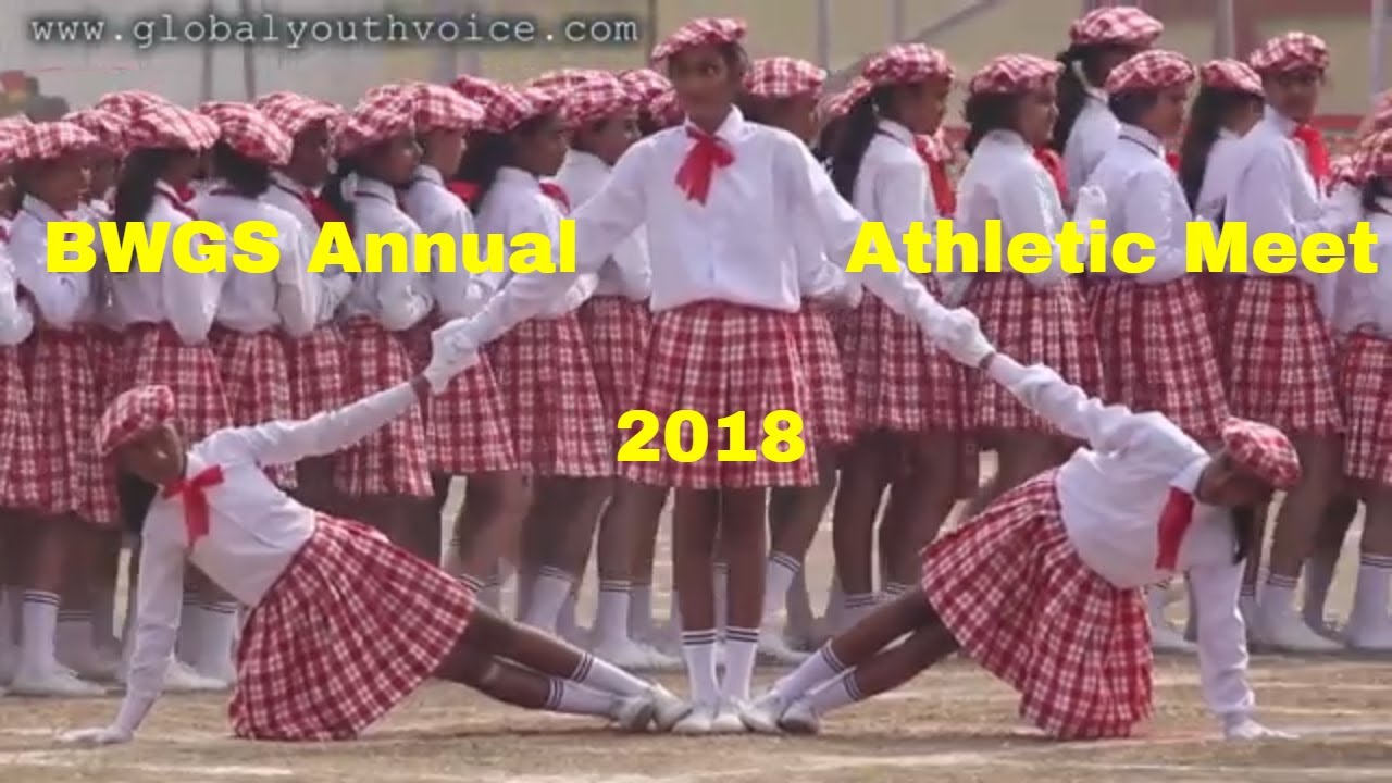 Jai ho...Mass drill by BWGS girls (GYV)
