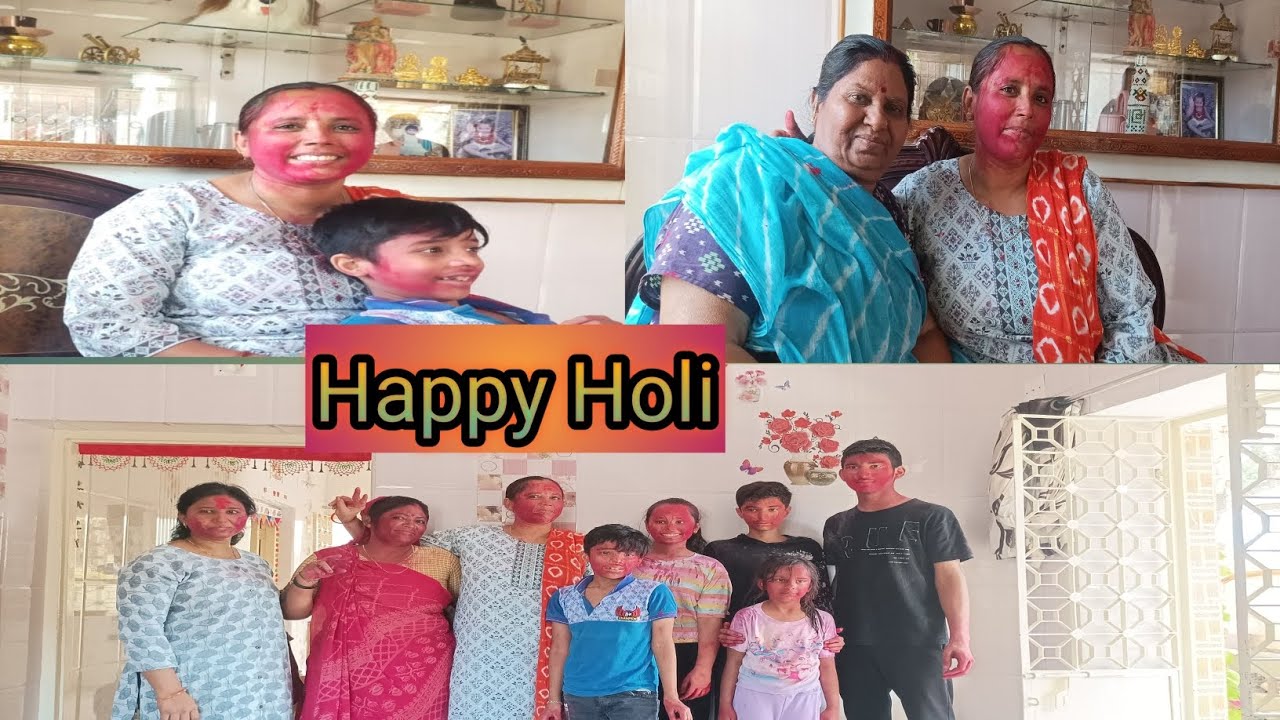Holi Celebration Vlog ||  ધુળેટી રમવા  માસી ના ઘરે ગયા || Shilpa Parmar