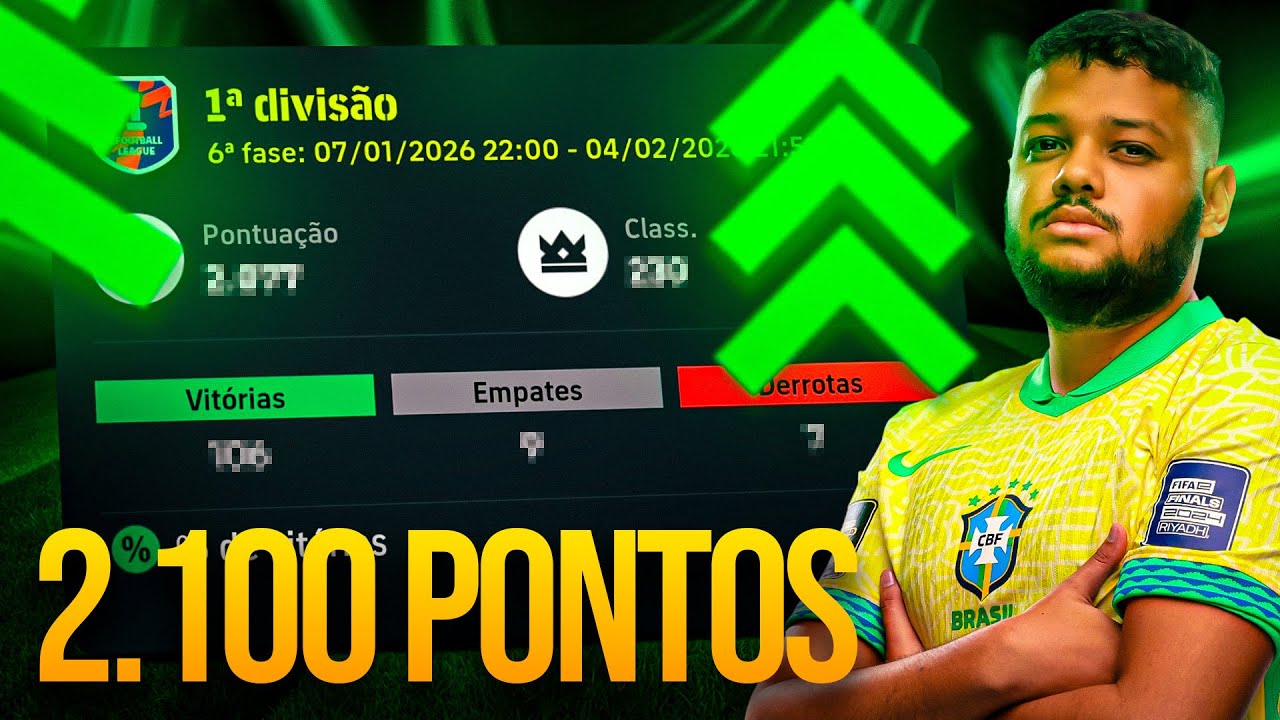 2100 PONTOS NA LIGA EFOOTBALL? SERÁ? 😍🤬