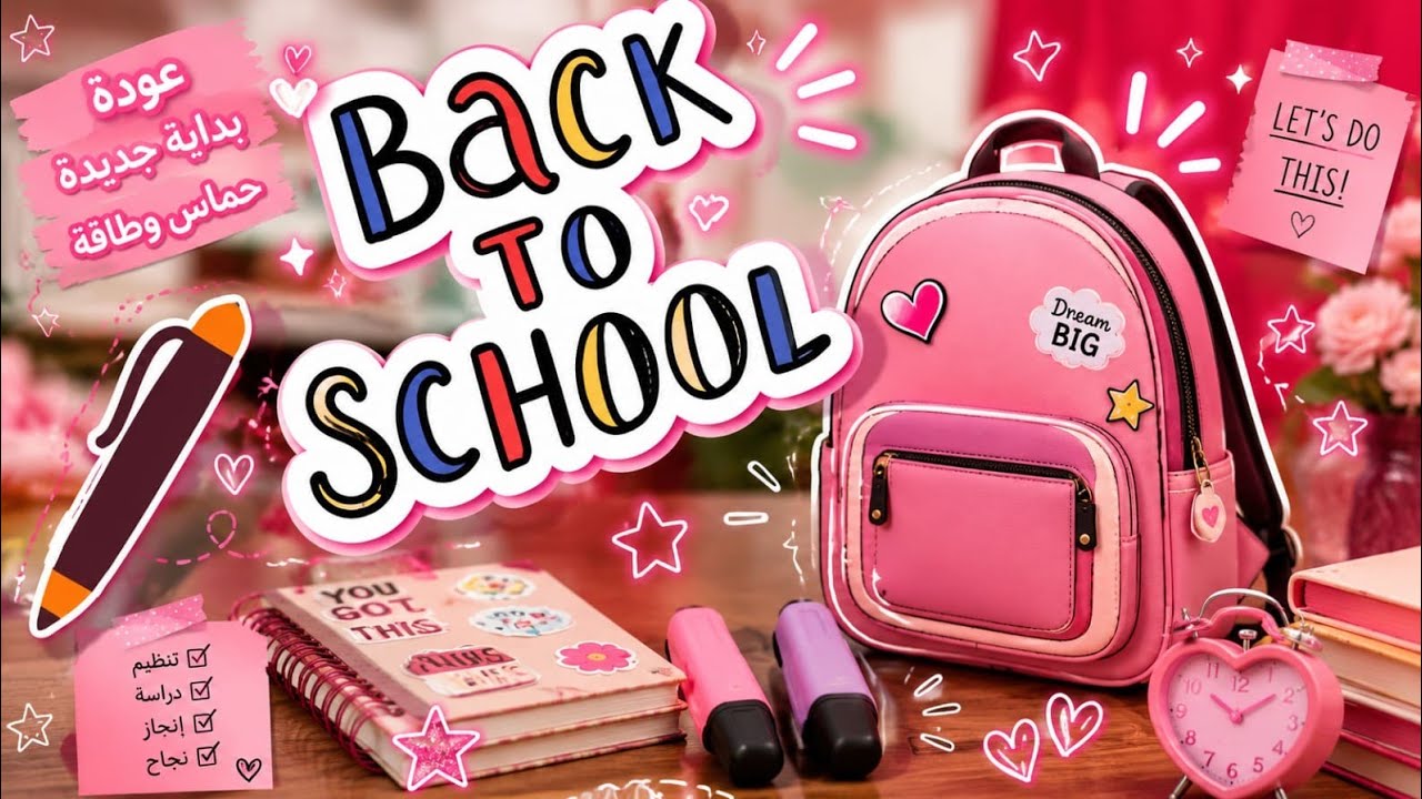 مشتريات المدرسه🌺Back to school🌺l